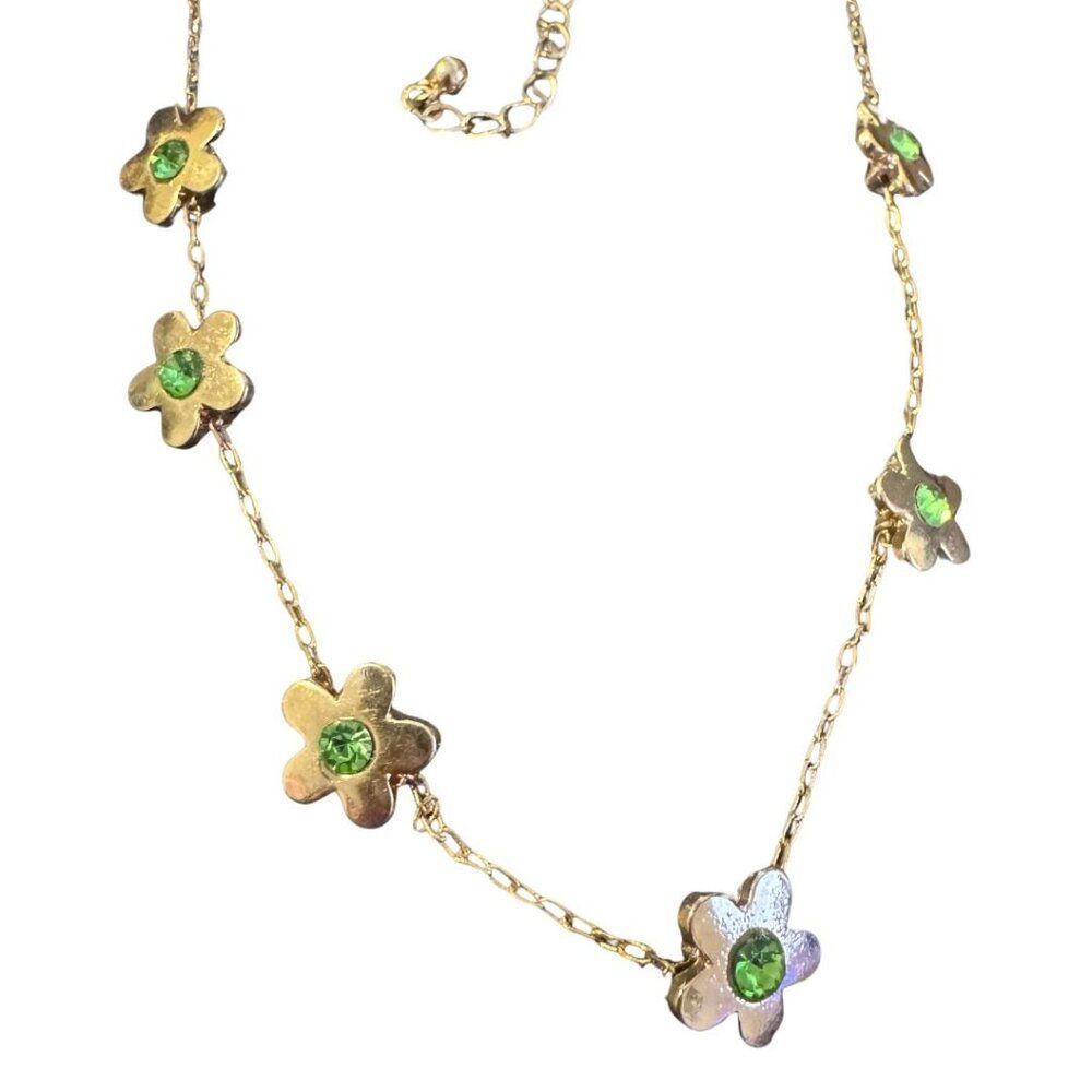 Urban Outfitters Necklace - Gold Green, NWT